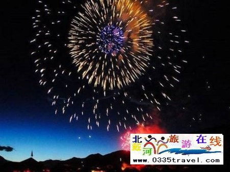 北戴河煙花篝火晚會