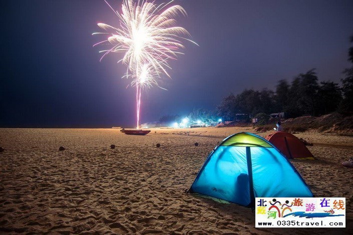 北戴河南戴河?xùn)|戴河煙花焰火沙灘篝火晚會